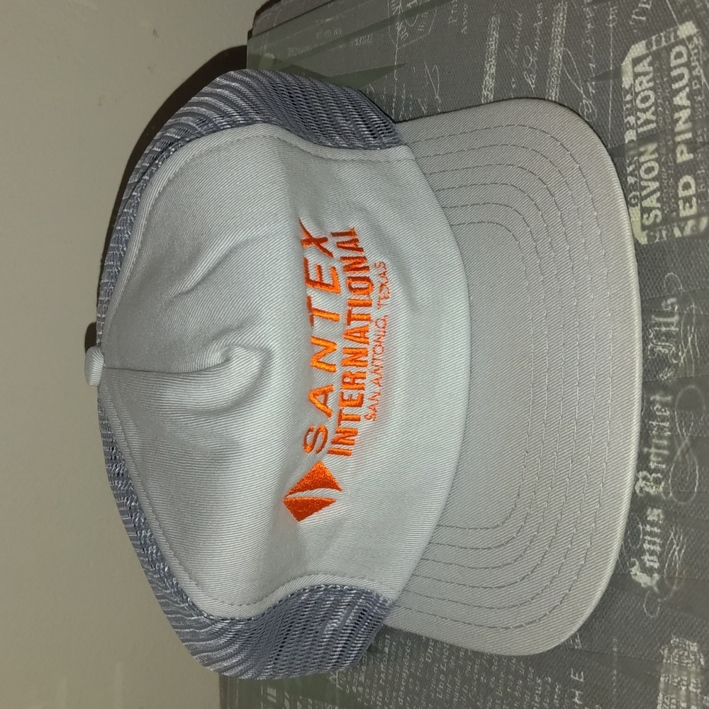 Vtg SANTEX International San Antonio Texas Trucker Mesh Snapback Hat Cap